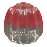 Abat jour suspension verre moulé vers 1960