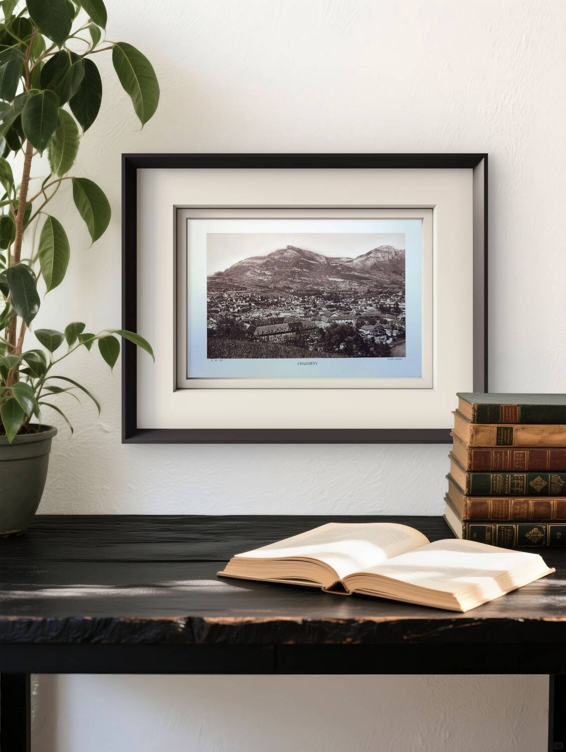 Chambéry, Savoie, photo print from 1942.