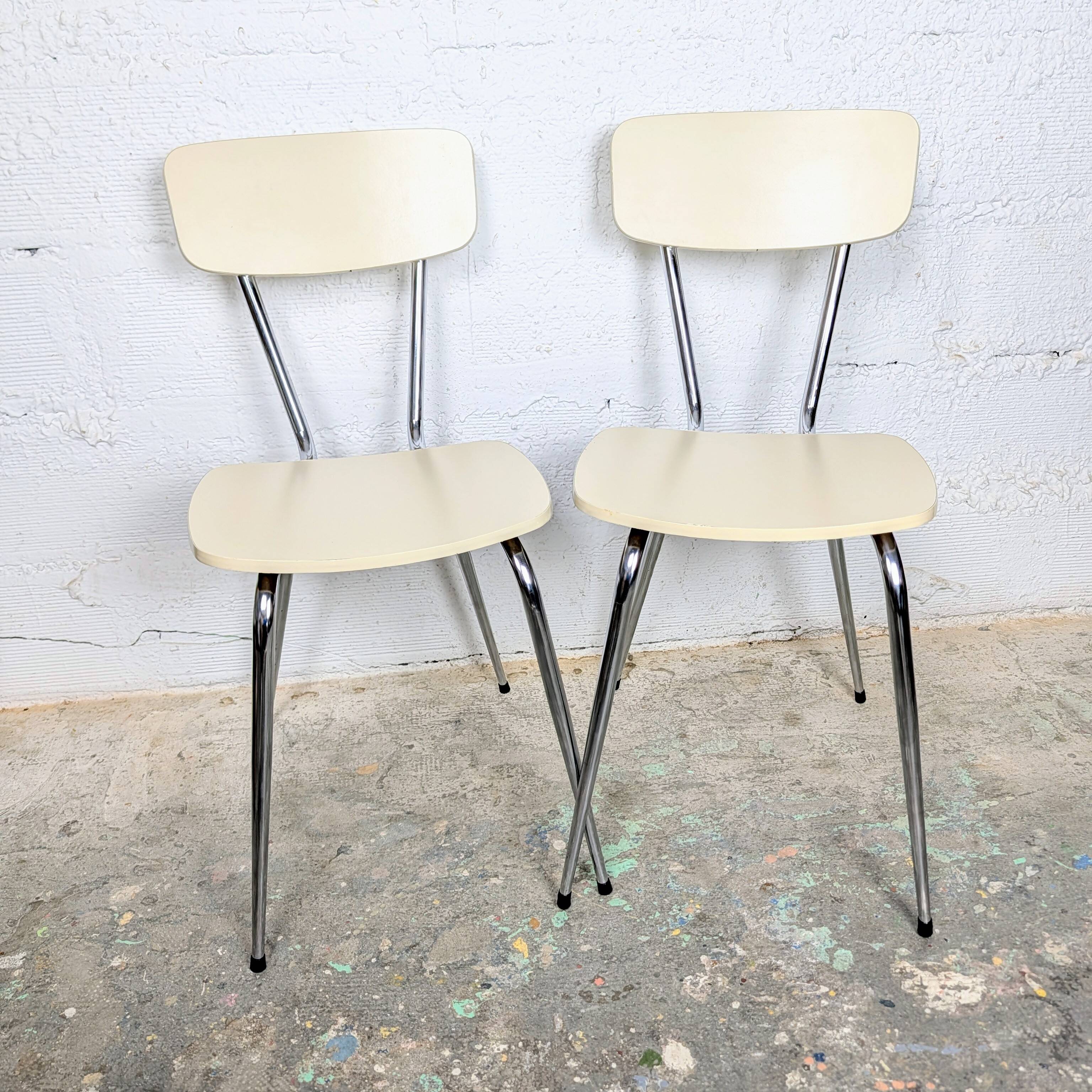 Pair of formica chairs