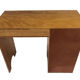 Art deco birch wood compact desk 1960