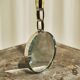 Art Deco magnifying glass in mother-of-pearl and silver, 1930.