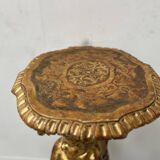 19th century gilded carved wooden presentation column