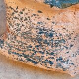 Glazed terracotta sculpture vase, late 20th century