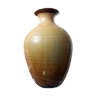 Vase céramique jaune moutarde  XXe siècle Jean-Luc Noël