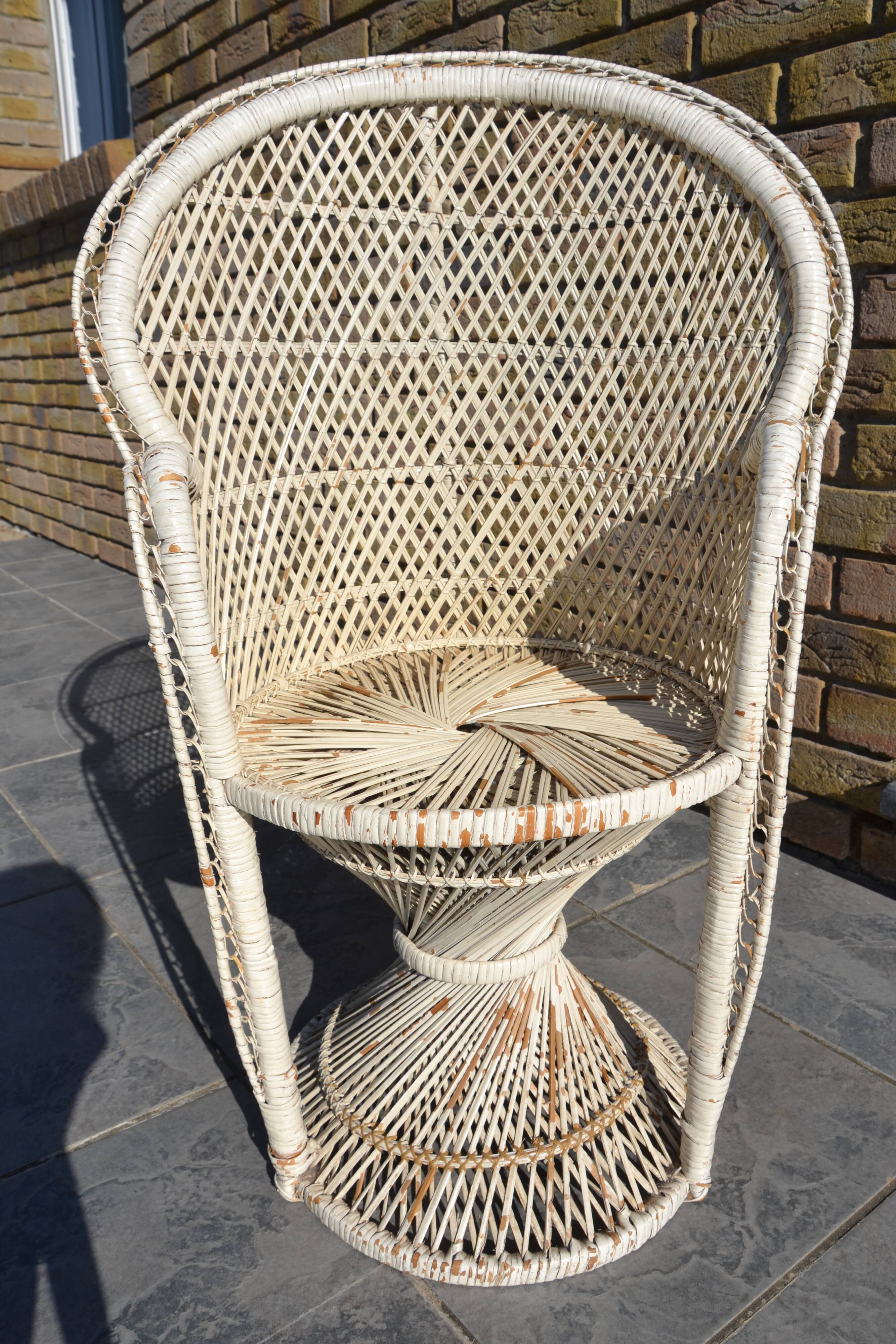 Chaise Emmanuelle en rotin enfant