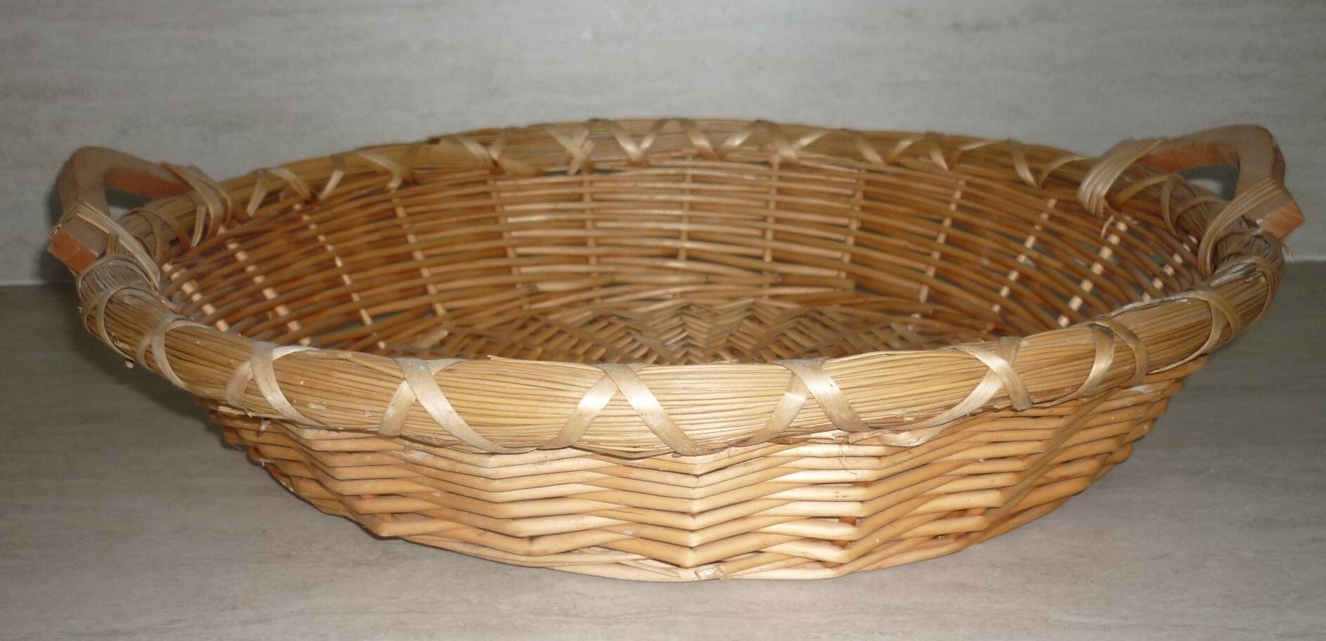 Large round basket with handles Ø 58 cm