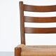 Viggo Hardie-Fischer, ensemble de 6 chaises d'église danoises en chêne pour Sorø Møbelfabrik. Années 1950