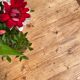 Vintage farmhouse table with spindle legs.