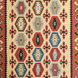 Tissé à la main coloré - Tapis Kilim