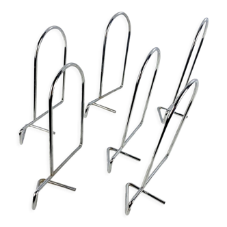 6 serre-livres chromés de Kajsa & Nisse Strinning pour String, 1960s