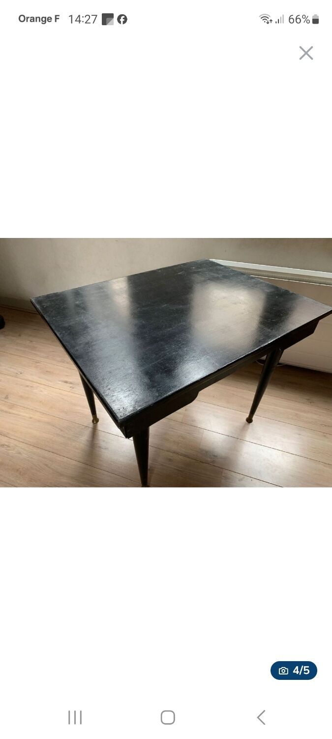 Black Art Deco table