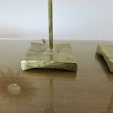 Pair of gilded brass lamps in the style of Fondica, 1970s