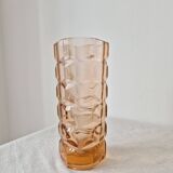 Art Deco style 'Rosaline' glass vase '60s - Luminarc Vintage