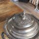 Antique Box / Chased Silver-Plated Sugar Bowl from Fes - Nesting Style (Vi