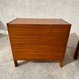 Paire de commodes vintage en bois