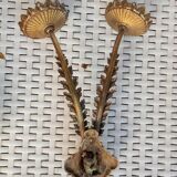 Applique bougeoir en bronze en forme de fleur s.xix