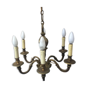 Lustre en bronze style louis XVI