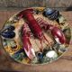 Portuguese Palissy plate depicting a lobster, 19th century
