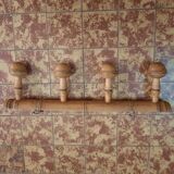 Wooden coat rack