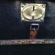 Carriage trunk leather wicker brass linen