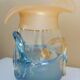 Large designer vase, signed Jon Art, modernist, abstract decorations