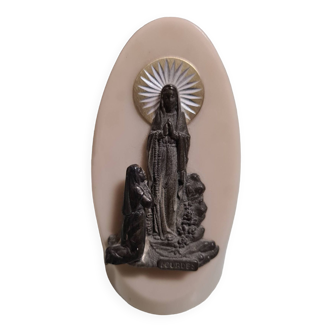old religious ornament souvenir of Lourdes Rare
