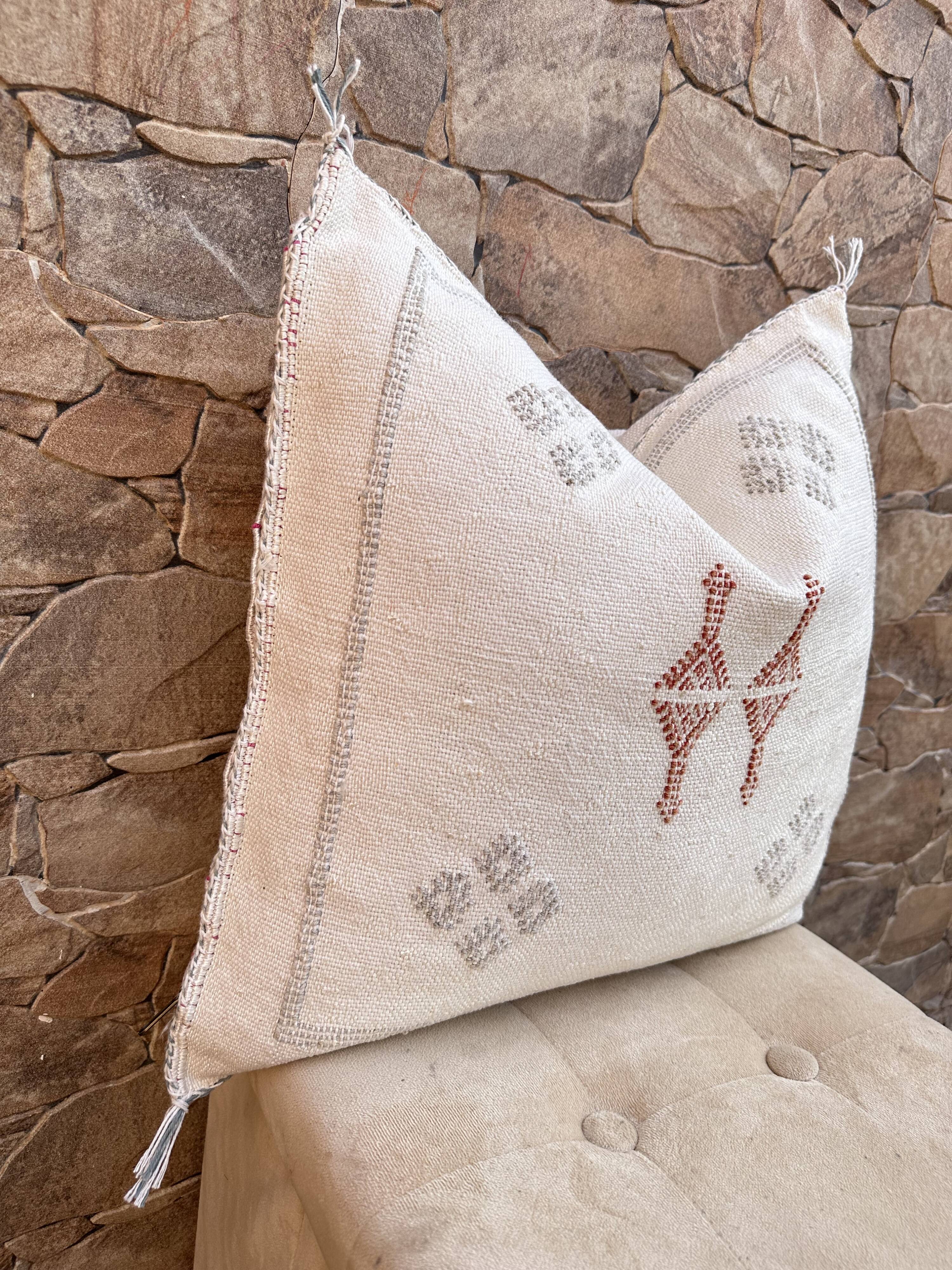 Cactus silk pillow, cactus silk cushion, lumbar pillow, decorative silk pillow