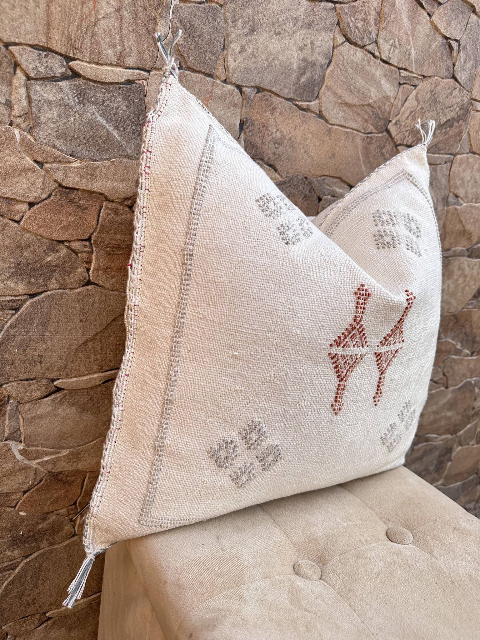 Cactus silk pillow, cactus silk cushion, lumbar pillow, decorative silk pillow