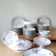 55-piece Limoges porcelain dinner service from the 1930s