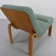 Danish Plywood Lounge Chair by Magnus Olesen,  in mint bouclé