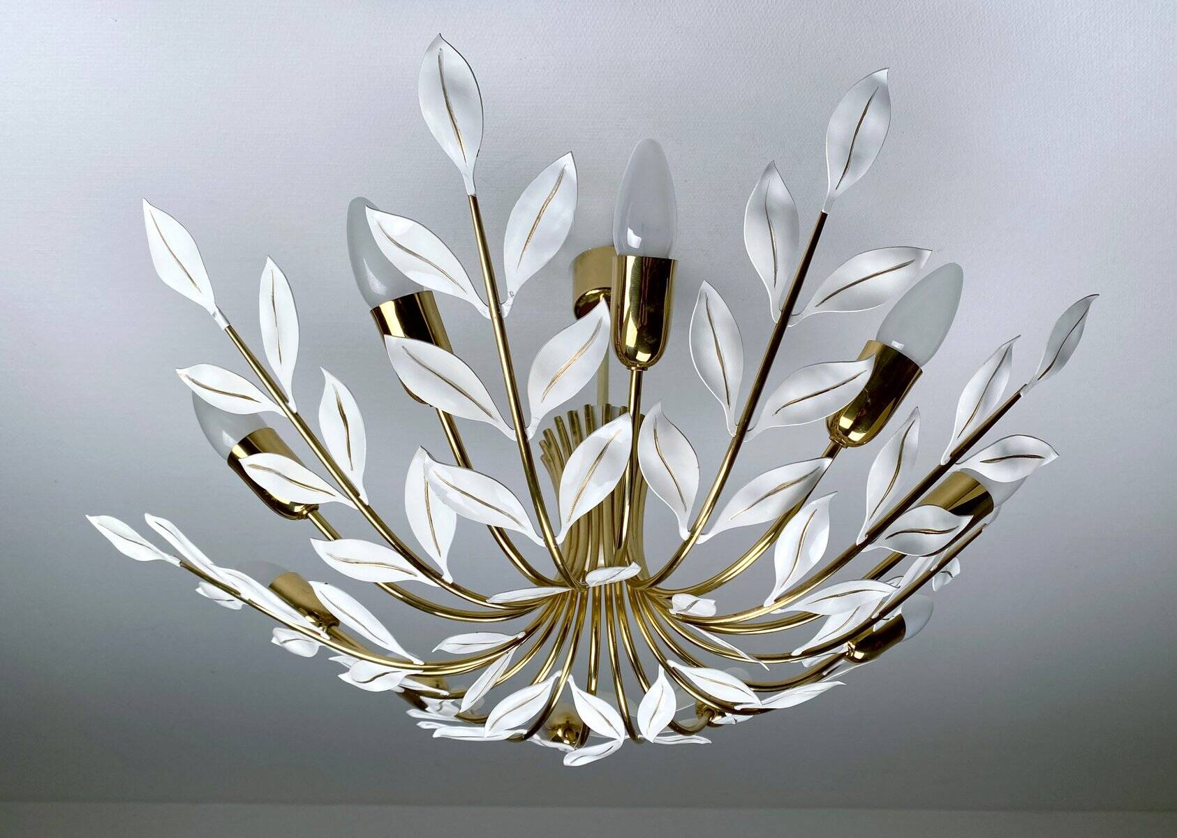 Large vintage pendant light from Vereinigte Werstaetten, 1950s