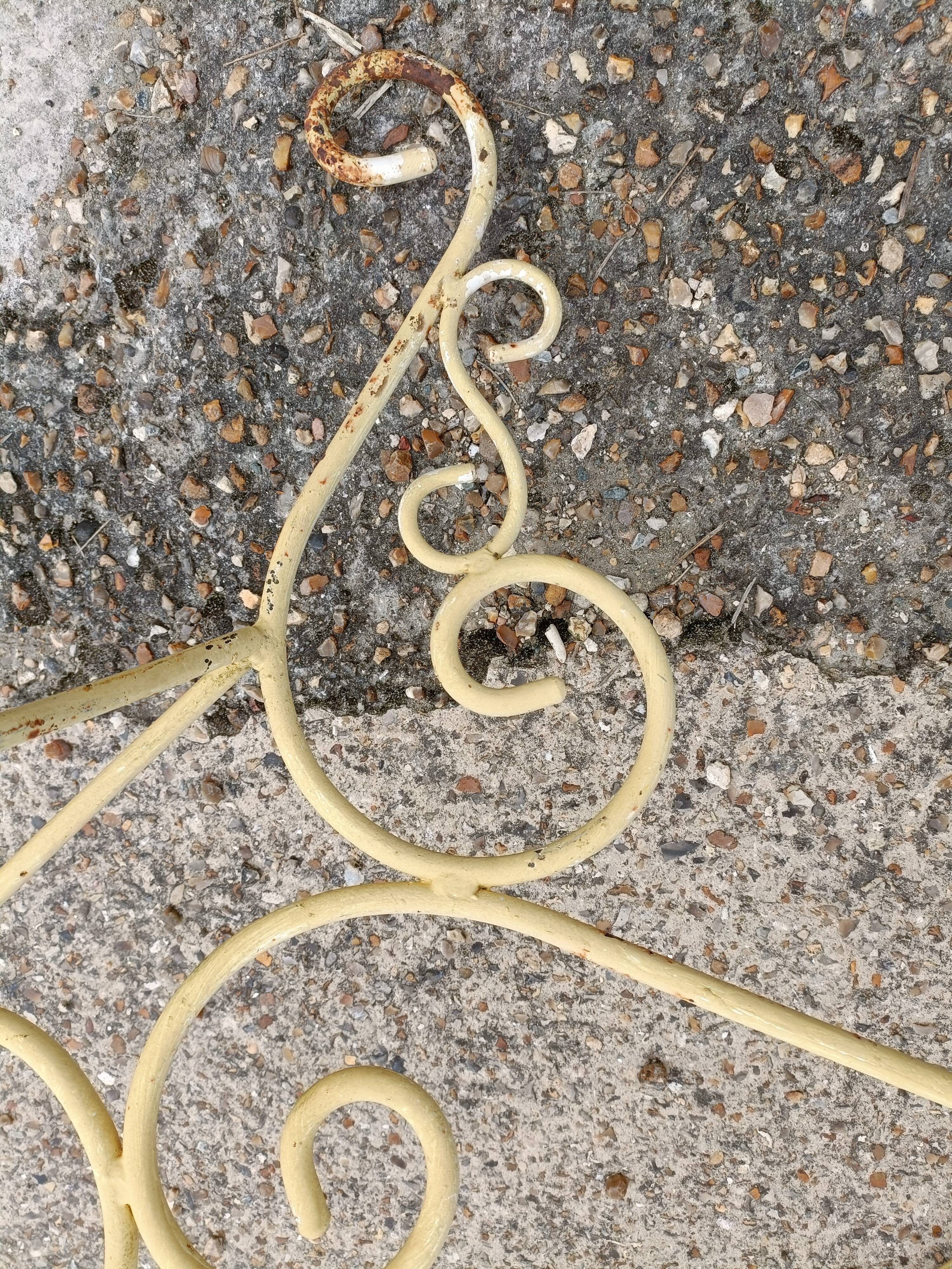 Wrought iron garden table full old garden furniture