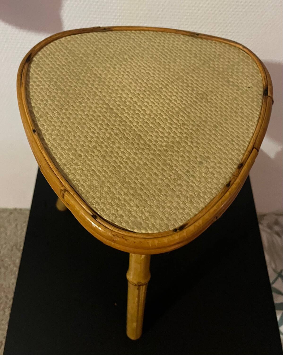 Bamboo plant holder from the 70s
