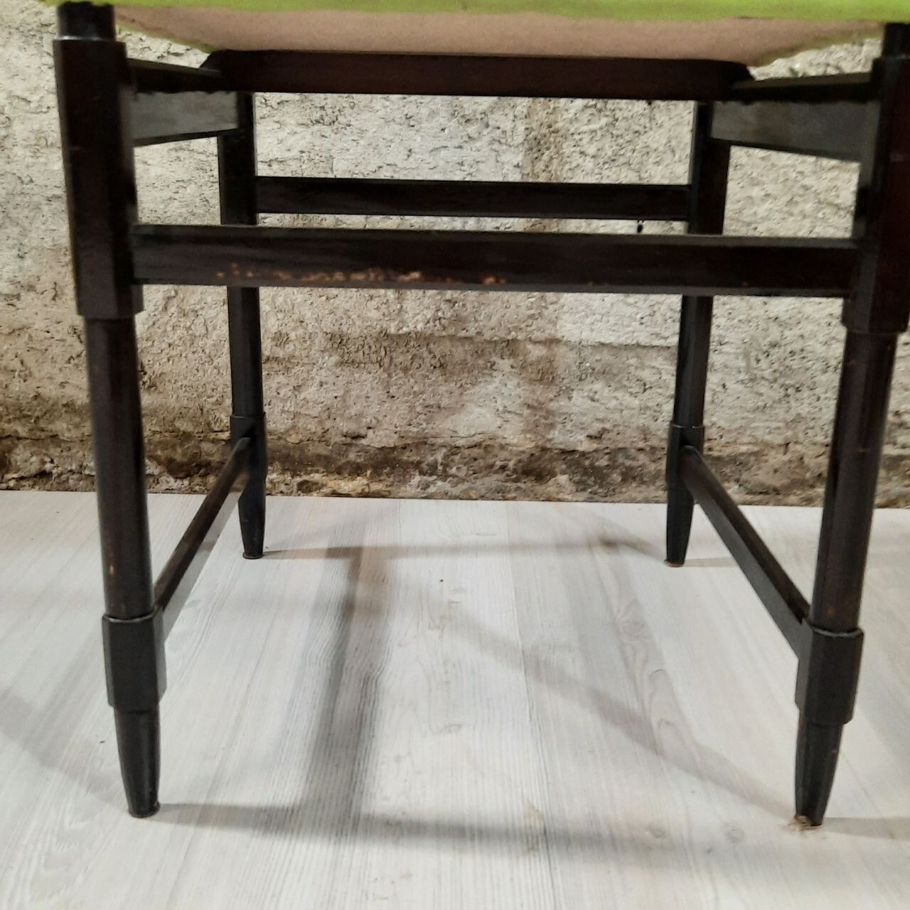 Six 50's chairs - varnished wood