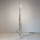 Mid Century Modern White Metal Floor Lamp by Elio Martinelli, 1970s