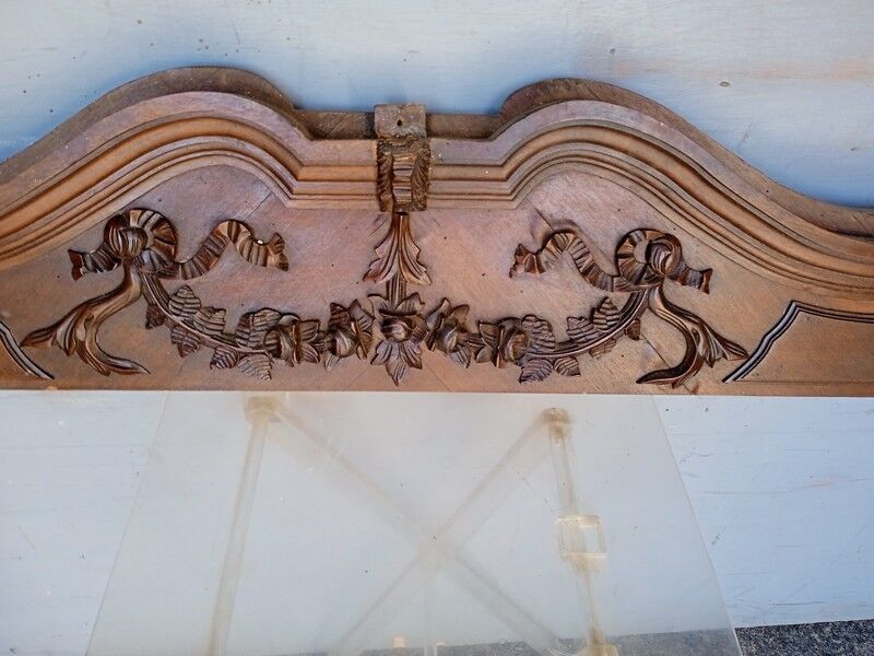 Pediment carved wood paneling Louis XVI style ep XIXth