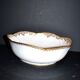 Antique Sèvres porcelain salad bowl with hand-painted gold arabesque decoration