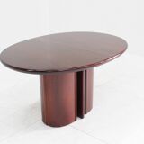 Table à manger ovale extensible vintage danoise Skovby