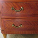 Louis XVI chest of drawers - Bronze - Butterfly wood veneer marquetry - 1930
