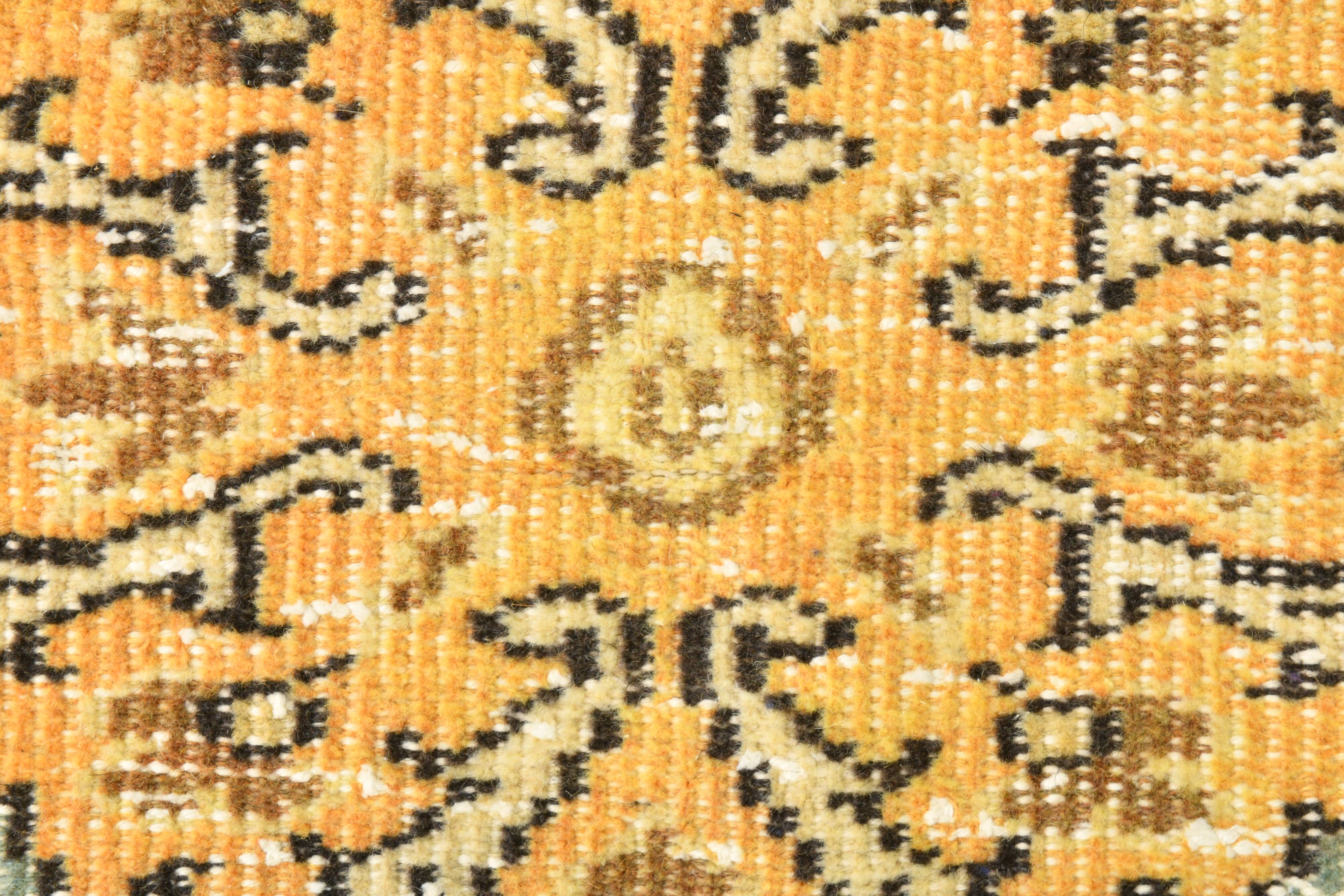 5x9 Orange & Yellow Oriental Vintage Rug, 157x273Cm