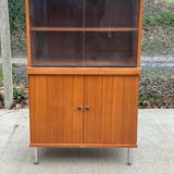 Chest of drawers buffet 2 bodies Scandinavian wooden display cabinet with 2 doors