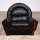 Luciano Frigerio "Rancero" Leather Lounge Chair - 1970s Italian Design