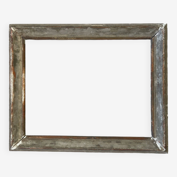 Old patinated frame in wood and stucco 43x35cm