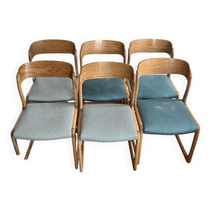 lot 6 chaises baumann