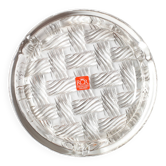 Vintage RCR Crystal Ashtray: Mid-Century Italian Glass, 1990s