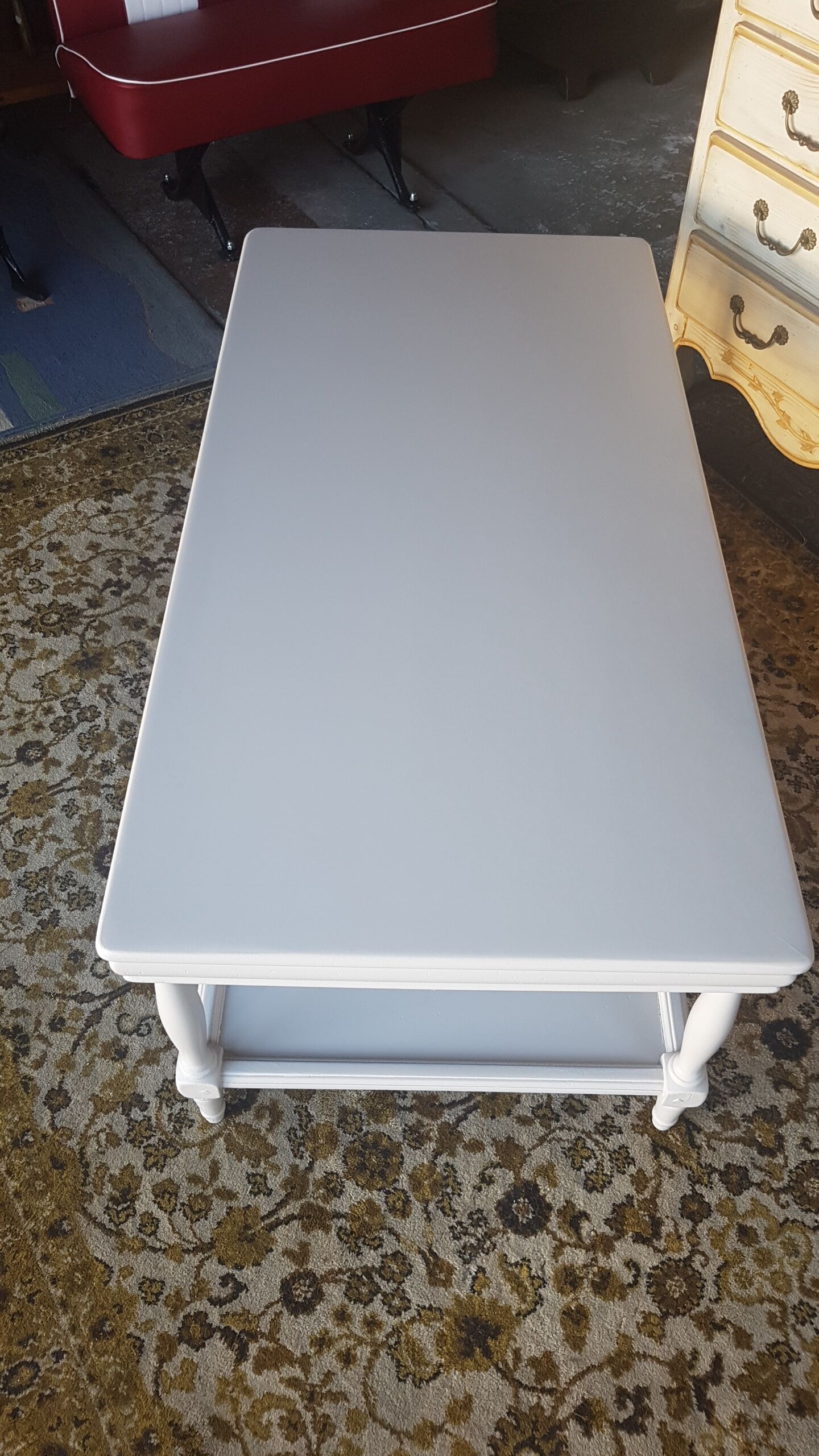 Cherry coffee table makeover