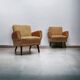 Twee mid century fauteuils