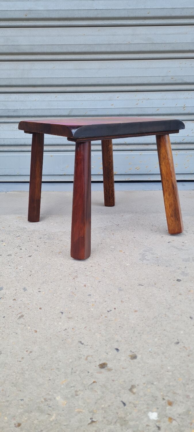 Elm milking stool