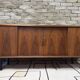 Vintage teak Scandinavian bar cabinet from the 1960s.