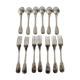 6 silver metal cutlery mesh model